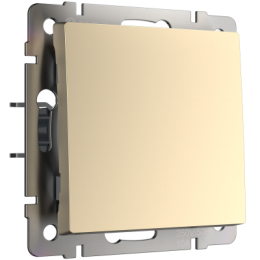 WL11-SW-1G Выключатель одноклавишный (шампань) Antik Werkel a040915