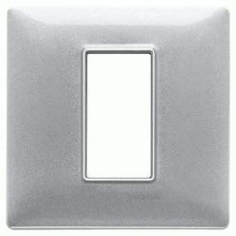 14641.71 Рамка Plana Серебро металлизированное 1 модуль Vimar