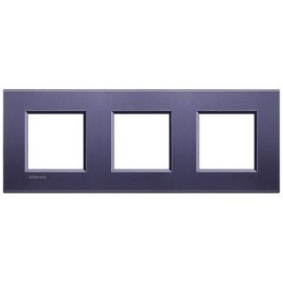 LNA4802M3CB Рамка LivingLight Квадрат Синий шелк 2+2+2 модуля Bticino