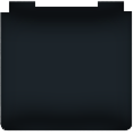 FD16901-M Накладка розетки 2К+З с крышкой IP44, цвет Черный FEDE