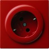 044843 Розетка с поворотом на 30 градусов Красный Gira S-color