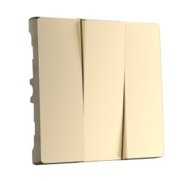 WL11-SW-3G-CP Набор клавиш для выключателя трехклавишного (шампань) Antik Werkel a040924