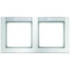 10226099 Рамка с полем для надписей Q.3 Полярная белизна с эффектом бархата 2-постовая Berker