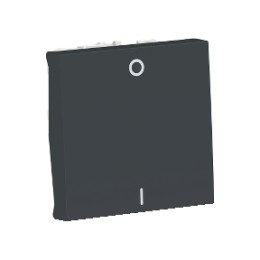 NU326254 Выключатель двухполюс, 1-клавиш, сх. 2 16 AX, 250 В, 2 мод Антрацит Schneider Electric