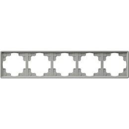 021542 Рамка S-color Серый 5-постовая Gira