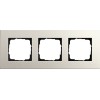 0213220 Рамка Esprit Linoleum-Multiplex Светло-серый 3-постовая Gira
