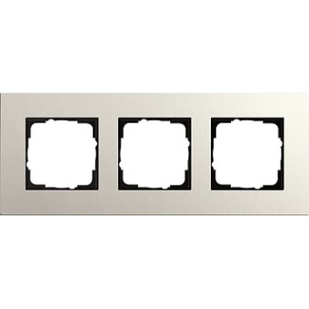 0213220 Рамка Esprit Linoleum-Multiplex Светло-серый 3-постовая Gira