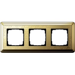 0213671 Рамка Classix Art Латунь 3-постовая Gira