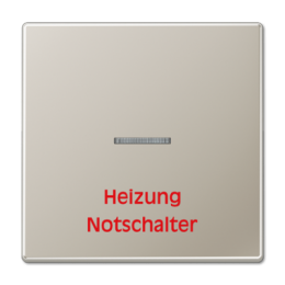 ES2990H Клавиша для выключателя с окошком и надписью "Heizung Notschalter" Jung LS серия