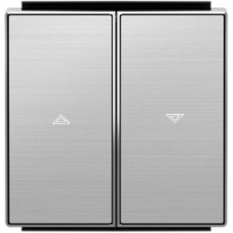 8544 AI Клавиша для механизмов управления жалюзи 2х клав с маркировкой Нержавеющая сталь , ABB