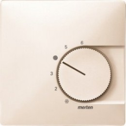 MTN537444 Центр. плата терморег-ра с перекл.,бежевый Merten