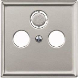 MTN294146 Центр. плата TV/FM х2 х3, сталь Merten