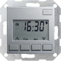 117526 Электронный таймер Easy Алюминий Gira