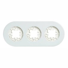 33803172 Рамка DO White porcelaine 3-постовая Fontini 33803172 Рамка DO White porcelaine 3-постовая Fontini