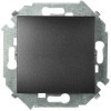 1591251-038 Выключатель одноклавишный проходной с 3-х мест (перекрёстный), 16А 250В, винтовой зажим, графит Simon 15