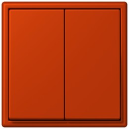 LC9954320A Les Couleurs® Le Corbusier Клавиша для двухклавишного выключателя rouge vermillon 59 Jung