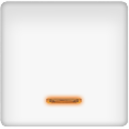 FD17705-L Клавиша широкая с подсветкой, цвет Белый FEDE