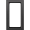13096096 Рамка с большим вырезом Q.3 Антрацит с эффектом бархата 2-постовая Berker