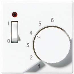 ATR231PLWW А 500 Белый Накладка термостата комнатного с выкл.(мех TR231U,TR241U)  Jung A серия