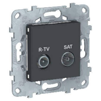 NU545554 Розетка R-TV/SAT, оконечная, Антрацит Schneider Electric