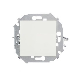 1591201-030 Выключатель одноклавишный проходной, 16А 250В, винтовой зажим, белый Simon 15