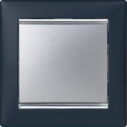 770391 Рамка Valena Ноктюрн / Серебро 1-постовая Legrand