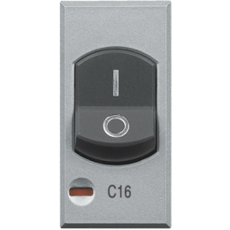 HC4301/16 Axolute Двухполюсный термомагнитный выключатель с индикатором защиты 1 полюса, 16 А Bticino