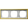 0213113 Рамка F100 Латунь 3-постовая Gira