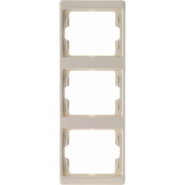 13330002 Рамка Arsys Белый с блеском 3-постовая вертикальная Berker