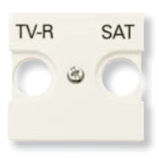 N2250.1 BL Накладка для TV-R-SAT розетки, 2-модульная, серия Zenit, цвет альпийский белый, ABB N2250.1 BL Накладка для TV-R-SAT розетки, 2-модульная, серия Zenit, цвет альпийский белый, ABB
