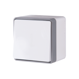 WL15-01-02 Выключатель одноклавишный влагозащищенный Gallant (белый) Gallant Werkel a036773