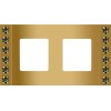 FD01272OR Рамка Crystal De Luxe Real Gold 2-постовая Fede