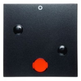 15771606 Прикручивающаяся клавиша с красной линзой и надписью "0" цвет: антрацит, матовый B.1/B.3/B.7 Glas Berker