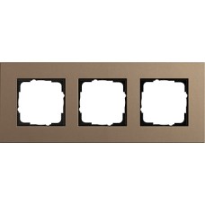0213221 Рамка Esprit Linoleum-Multiplex Светло-коричневый 3-постовая Gira 0213221 Рамка Esprit Linoleum-Multiplex Светло-коричневый 3-постовая Gira