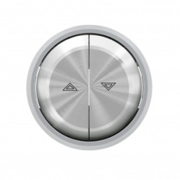 8644 CR Клавиша для механизмов управления жалюзи 2х клав с маркировкой кольцо Хром , ABB