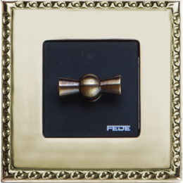 FD01211OR Рамка Toledo Золото 1-постовая Fede