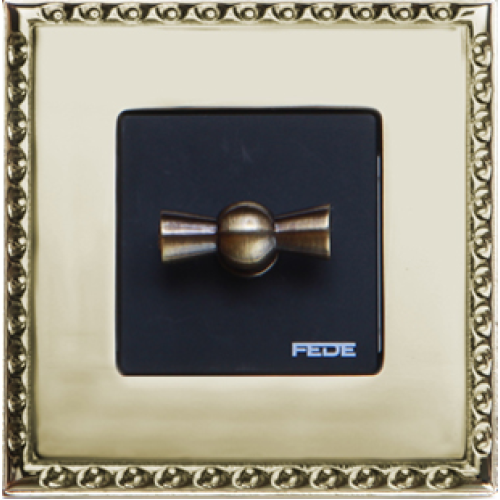 FD01211OR Рамка Toledo Золото 1-постовая Fede