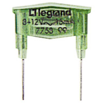 775899 Лампа 220 В~ - 15 мA - зеленая - Galea Life - для подсветки механизмов Кат. № 7 759 03, 7 759 18 и 7 Legrand