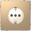MTN2300-6051 D-life розетка 16а с з/к и шторками, шампань Merten
