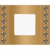 FD01271OR Рамка Crystal De Luxe Золото 1-постовая Fede