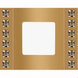FD01271OR Рамка Crystal De Luxe Золото 1-постовая Fede