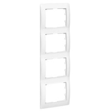 771008 Рамка Galea Life Белый 4-постовая вертикальная Legrand 771008 Рамка Galea Life Белый 4-постовая вертикальная Legrand