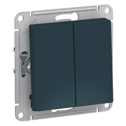 ATN000851 Atlasdesign 2-клавишный Выключатель, сх.5, 10АХ, механизм, Изумруд Schneider Electric