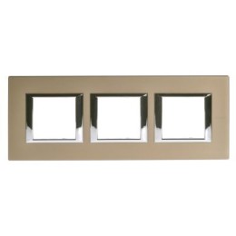 HA4802M3HBR Рамка Axolute Квадрат Бронза 2+2+2 модуля Bticino