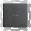 013628 Выключатель с самовозвратом 10А/250В с подсветкой в сборе Антрацит Gira
