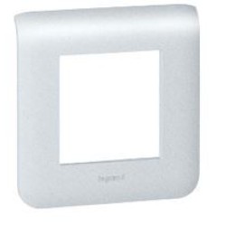 079302 Рамка Mosaic Алюминий 2-модульная Legrand