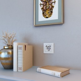 W0012401 Рамка на 1 пост (белый)  Hammer Werkel a052511