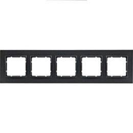 10156626 Рамка B.7 Антрацит 5-постовая Berker