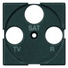 HS4207 Axolute Лицевая панель для розеток TV + FM + SAT Bticino