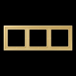 LSZME983BFC Рамка LS ZERO Латунь Classic 3-постовая Jung